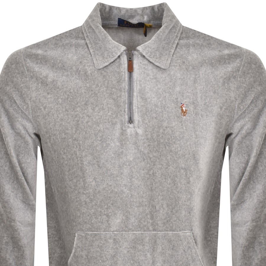 Half zip sweatshirt grey hotsell